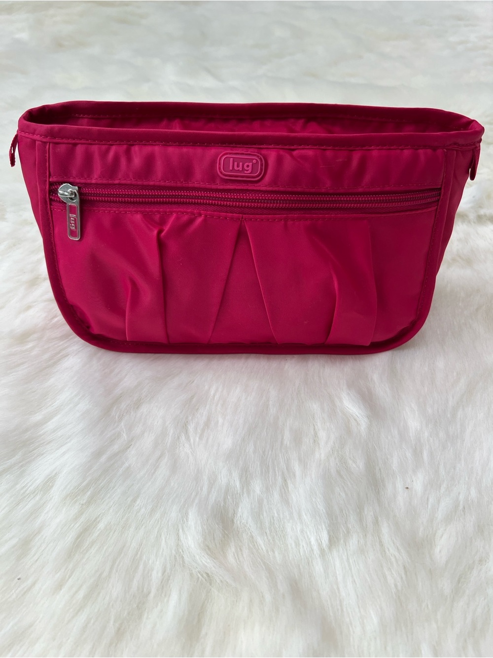Lug Fuchsia Make up jewelry  travel Bag pouch dopamine